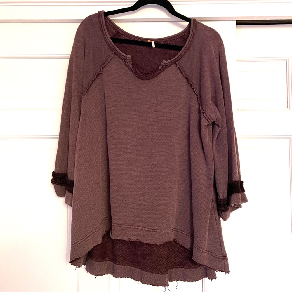 Free People top with cute sleeve detail